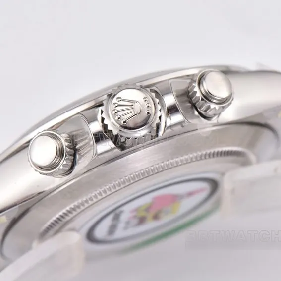 Factory C Rolex Daytona1:1top-tier Bai Gangdi 116520-78590side live photo