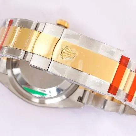 EW FactoryRolextop-tier watch men's gold disc gold belt Oyster Datejust36 series mechanical watch front view