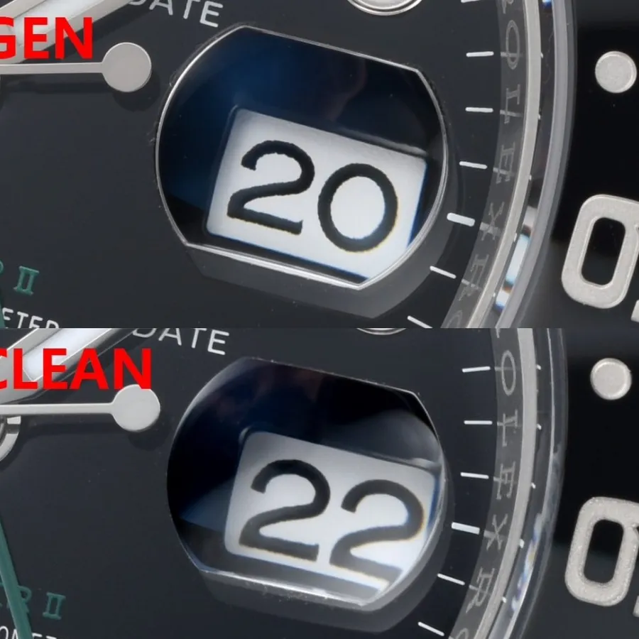 C factory Rolex top collectible watches GMT II black gray circle 126710 true and false comparison review back real picture