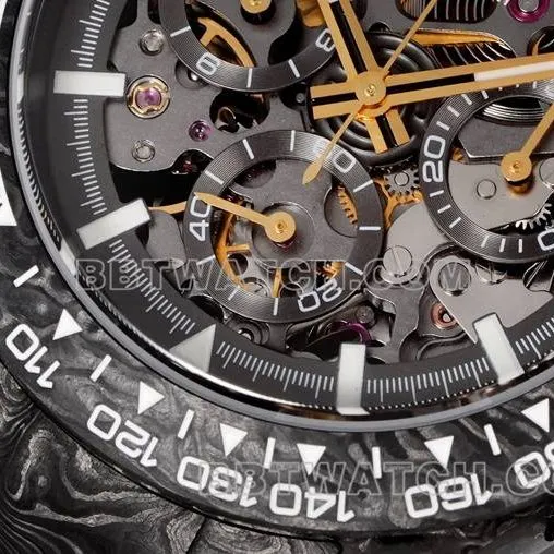 1:1replica watch TWF factory RolexDaytona carbon fiber modified custom yellow front live photo