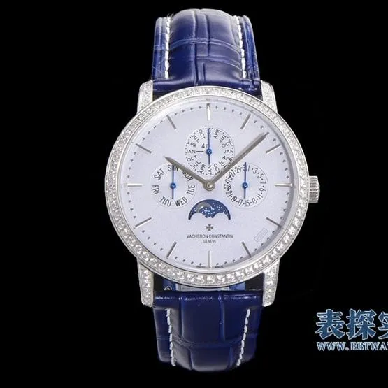 Where to buy high-quality Vacheron Constantin heritage series white steel perpetual calendar men's mechanical watch from a major manufacturer