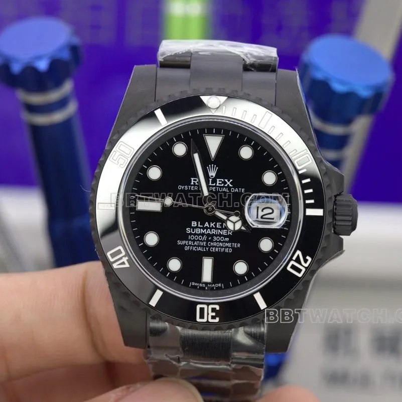 TW factory all black water ghost rolex collectible watches 2824 movement 40mm