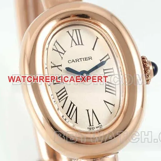AF FactoryCartier bathtub super clonerose goldWGBA0019front live photo