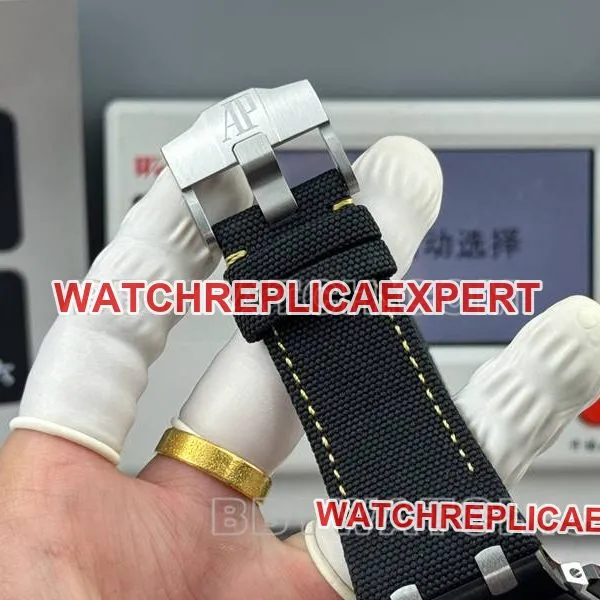 Audemars Piguet collectible watch LS factory Royal Oak offshore type 43MM black dialchronograph mechanical rubber model 26420braceletlive photos