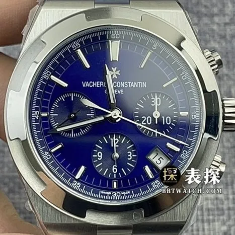 8F factory Vacheron Constantin top-tier watch men's blue dialsteel bracelet model pictures and prices front live photo