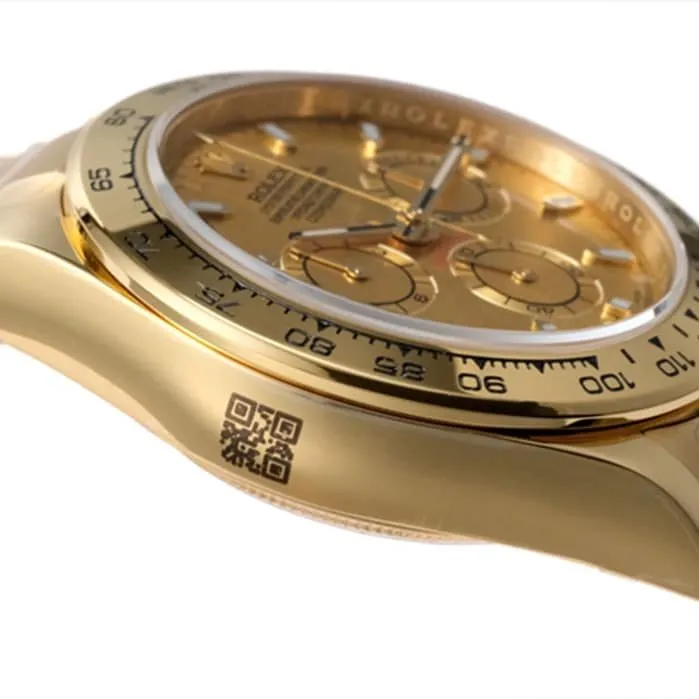 Top-tier watch Rolex men's gold plate Cosmograph Daytonasteel bracelet watch front view