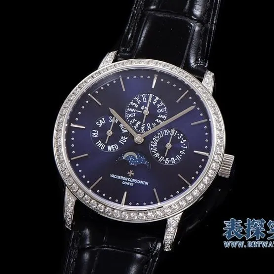 top-tier replicaVacheron Constantin heritage series blue dial perpetual calendar men's mechanical watch where to buy