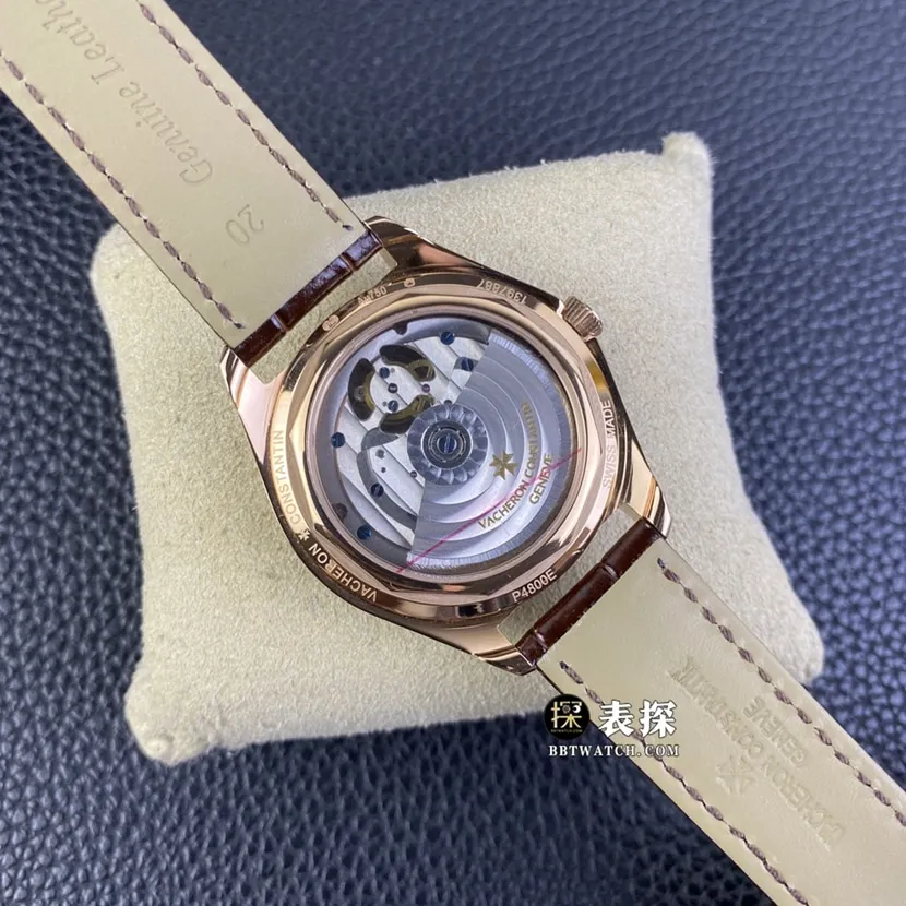 TFL factory Vacheron Constantin top-tier watch men's silver dialtourbillonleather strap picture and price front live photo