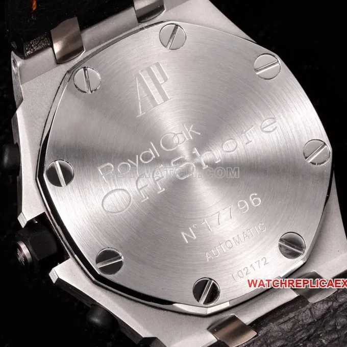TW factory Audemars PiguetRoyal Oak offshore type 1:1super ivory black dial orange inner bezel26170front live photo