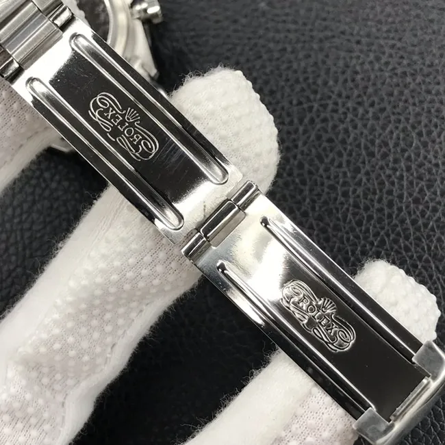 Rolextop-tier watch Di retro Paul Newman series men's black dialsteel bracelet mechanical watch movement picture front view