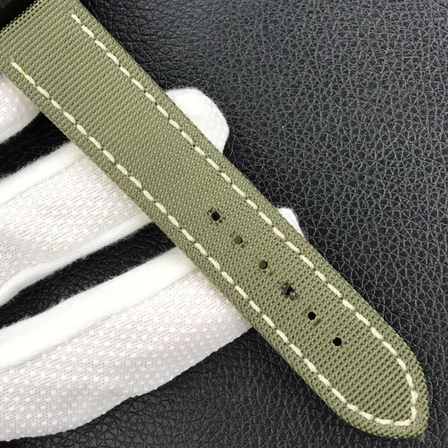 Breitlingtop-tier watch men's green dial nylon strap automatic movement watch front view
