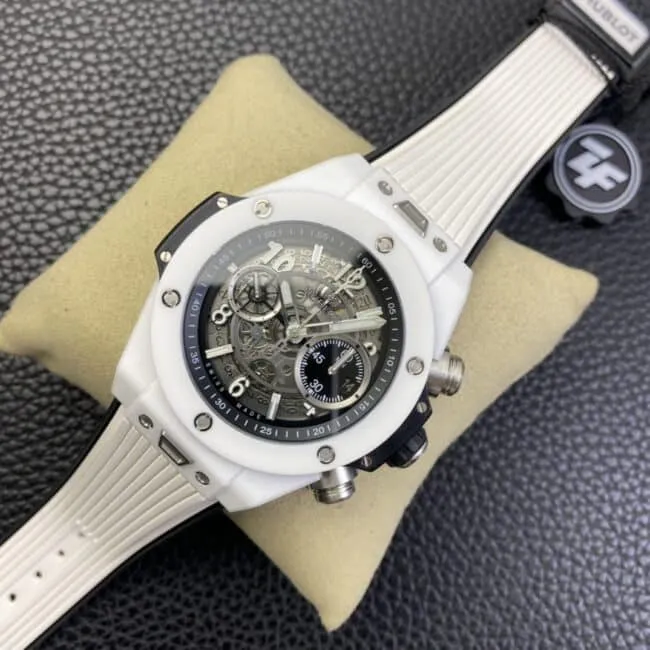 top-tiersuper cloneZF FactoryHublot watch BIG BANG Unico Big Bang series color ceramic watch front view