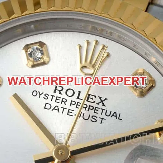 ARF FactoryRolex log 1:1top-tier replicasilver dial31mm gold five-lattice chain link278273front live photo