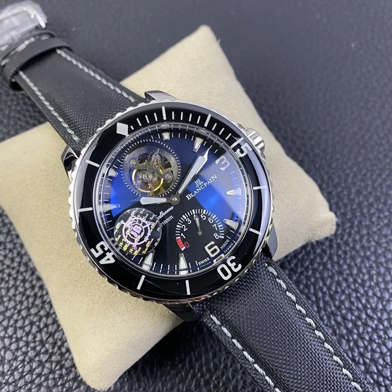 Blancpain Fifty Fathoms Series Ultimate Edition Genuine Tourbillon Men's Watch Watch Front View
