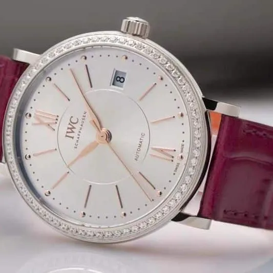 IWC's masterpiece women's Portofino watch front view
