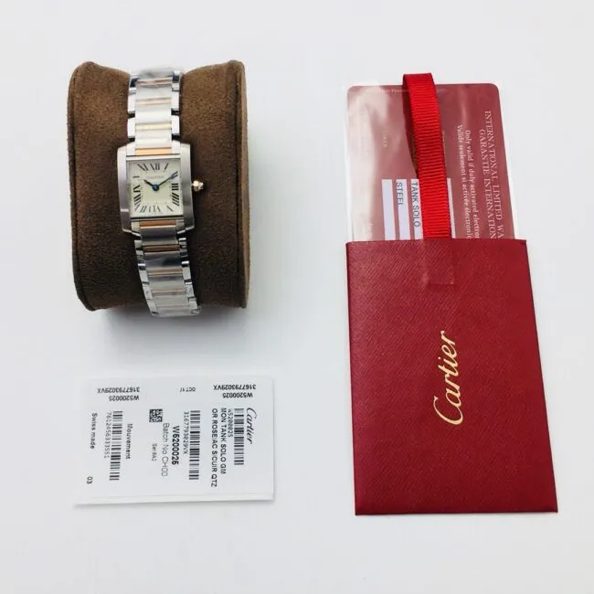 Factory high-quality replicaCartier French tank ladies quartz watch front view