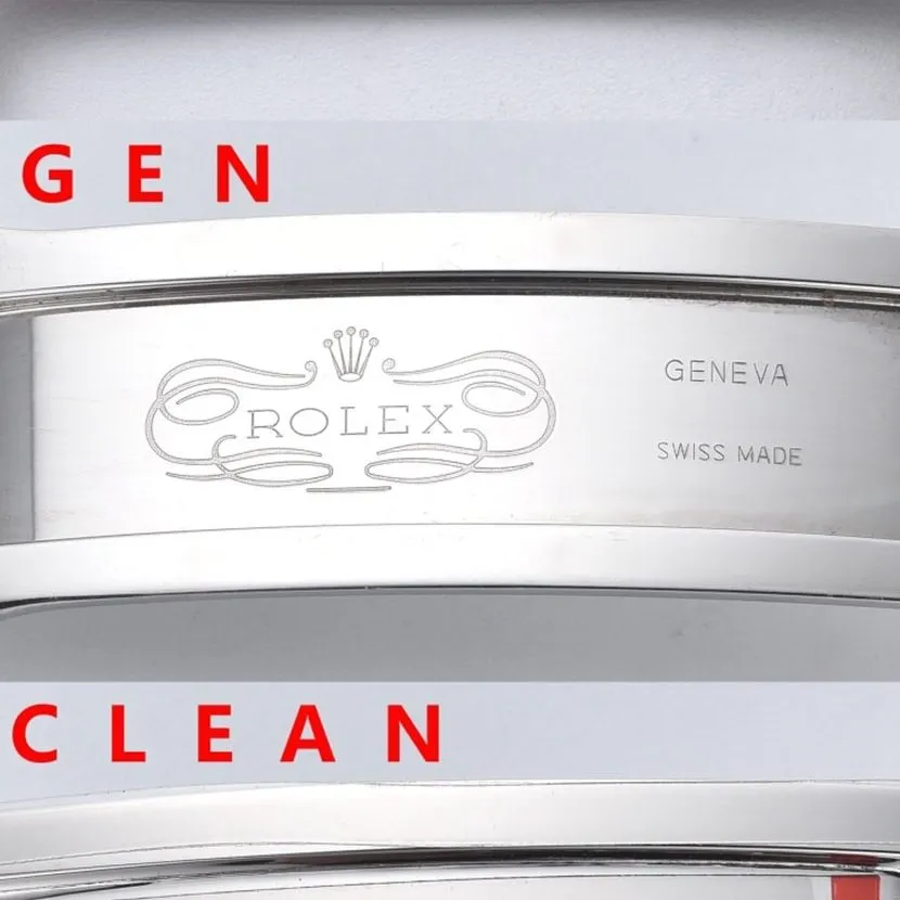 Rolex1:1replica. Oyster Perpetual watch, front comparison picture