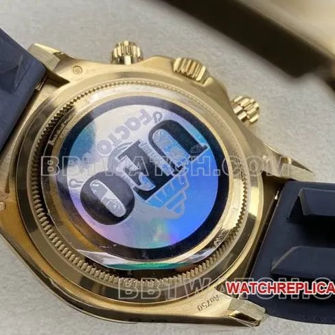 top-tier watch DaytonaUFO factory Rolexyellow gold shell gold plate 4131 mechanical front live photo