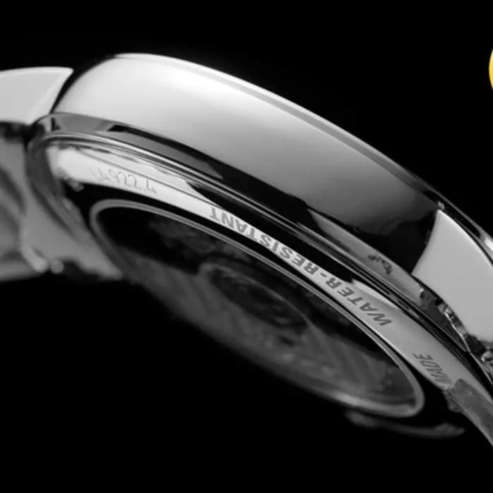 top-tier watch Longines men's blue dialsteel bracelet magnificent series watch front view