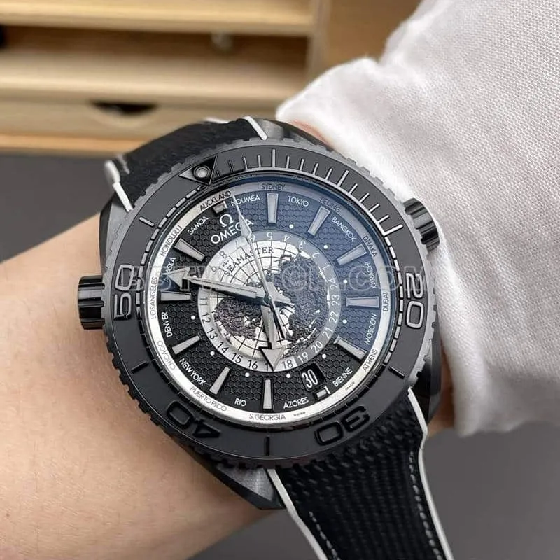 VS FactoryOmegaSeamastertop-tier 1:1super cloneDark Warrior World Time220.92.43front live photo