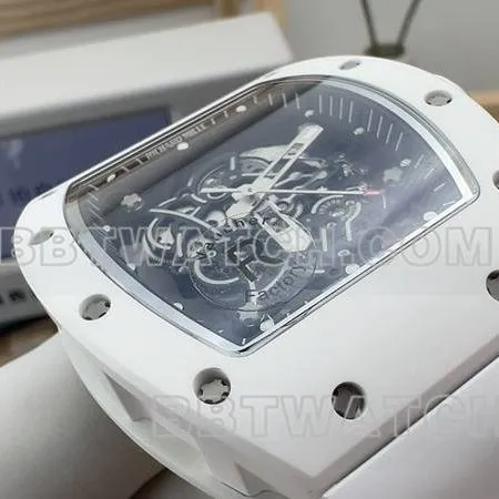 Richard Milletop-tier watch R factory hollow plate white rubber model RM055braceletlive photos