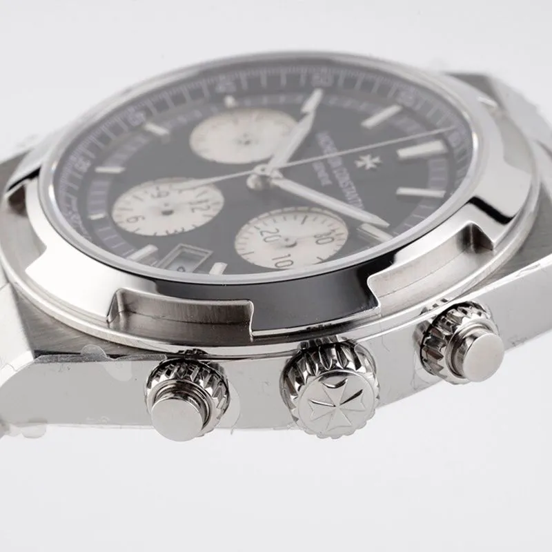 Vacheron Constantintop-tierhigh-quality watch Zonghengshihai series men's mechanical black face watch front view