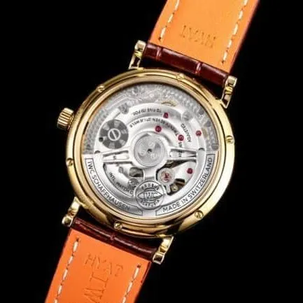 top-tier replicaTWAIWC Portofino series gray plate IW516409 see-through bottom watch front view