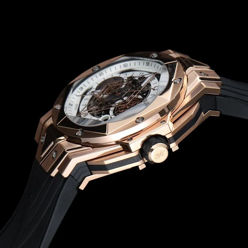 HublotHublothigh-quality watch new BigBangSangBleuII tattoo men's mechanical watch front view