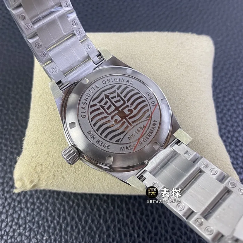 RXW factory Glashütte Original original development top-tier watch men's green dialsteel bracelet model pictures and prices front live photo