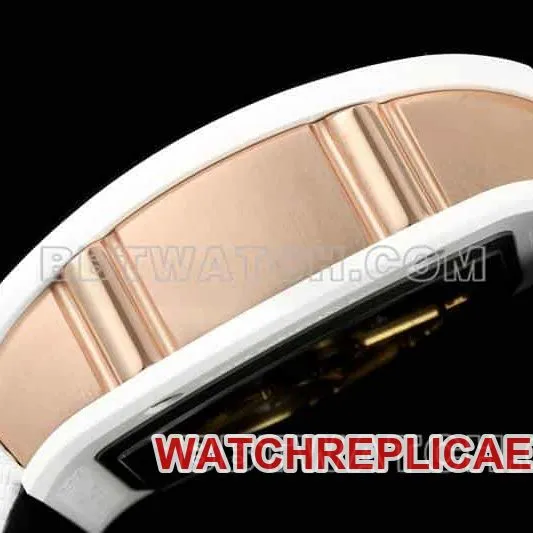 Richard Mille Men's Top Smiley Tourbillon White Case White Belt Model RM 88 Front Actual Photo