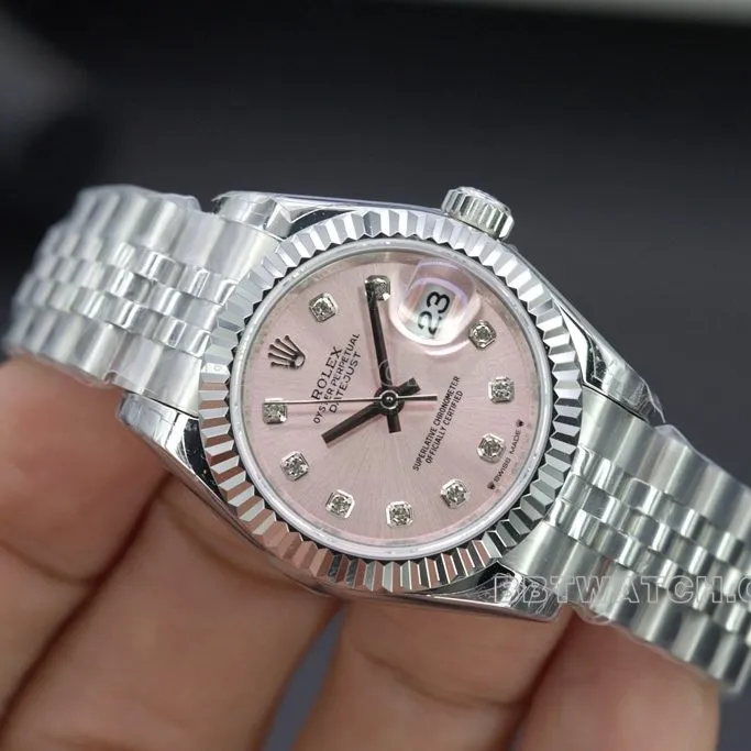 Rolex Top collectible watches GS Log 28 Pink for Women