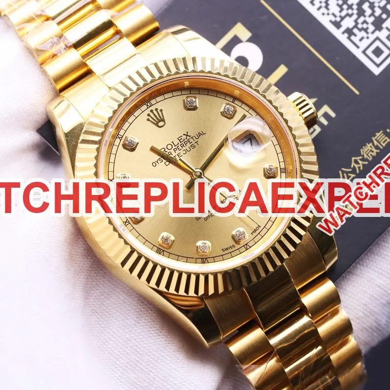 Rolex Datejust 41mm 24K Gold-Plated Steel