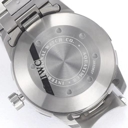 top-tier replicaIWC ocean series white minute hand steel bracelet watch front view
