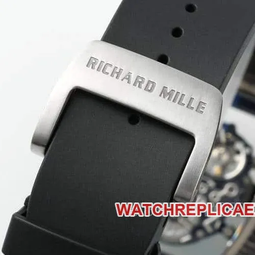 APSRichard Mille1:1super carbon fiber case black rubber model RM055front live photo