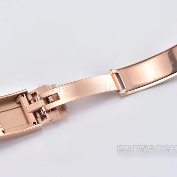 C factory RolexDaytona1:1super clonerose goldblack dialM116515ln-0017side live photo