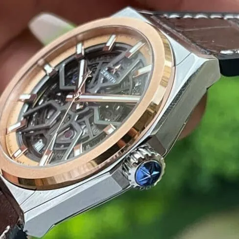 top-tier replicaLF Zenith DEFY series black dial new upgraded version men's watch movement picture