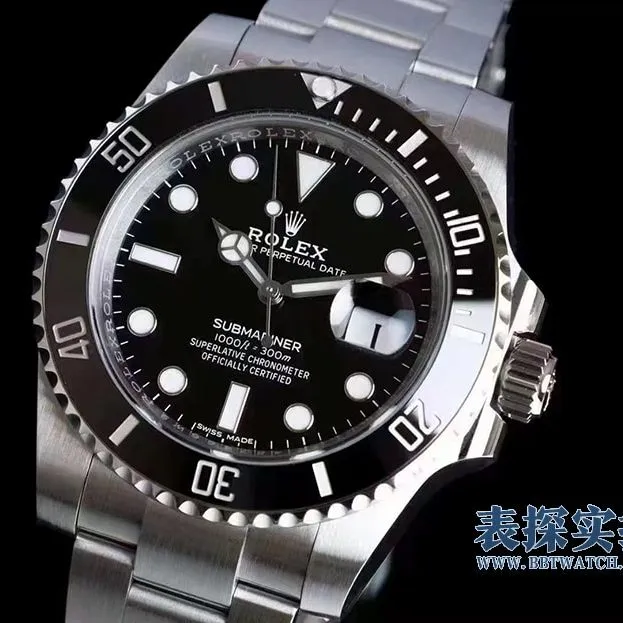 AR factory RolexBlack SubmarinerV5 version no color difference top-tier watch 3135movement