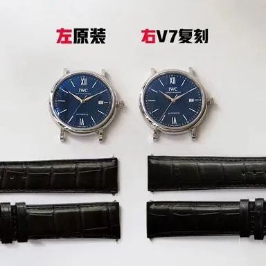 V7 IWC Portofino Top Watch vs. Original: Review and Dial Detail Photos