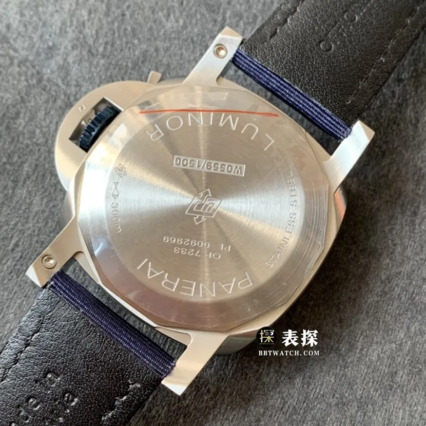 TTF factory Panerai Lumino PAM011571: 1top-tier watch men's dark blue dialleather strap picture and price front live photo