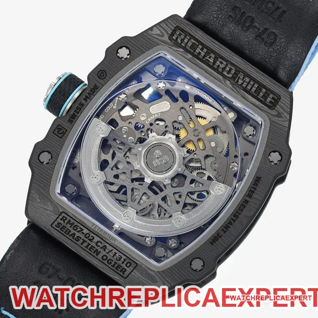 top-tier watch UMI factory Richard Mille hollow dialRM067-02front live photo