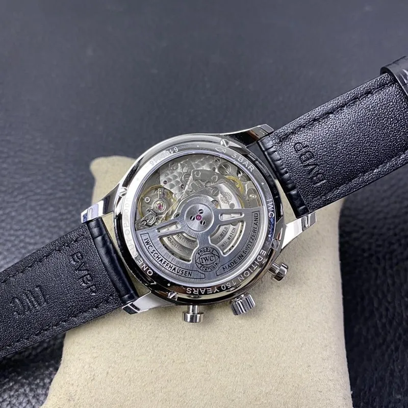 YL factory replicaIWC green dial Portuguese chronograph watch green dial Portuguese chronograph watch side view
