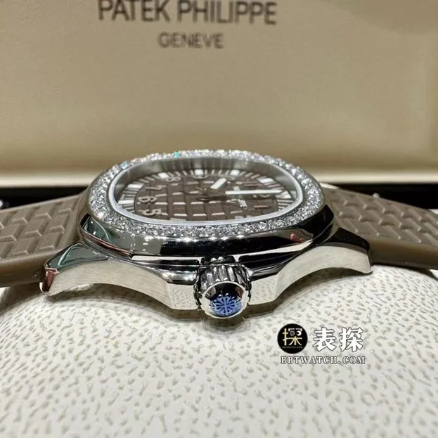 MMA factory Patek Philippe5067A1:1super watch ladies chocolate disc rubber model picture and price front live photo