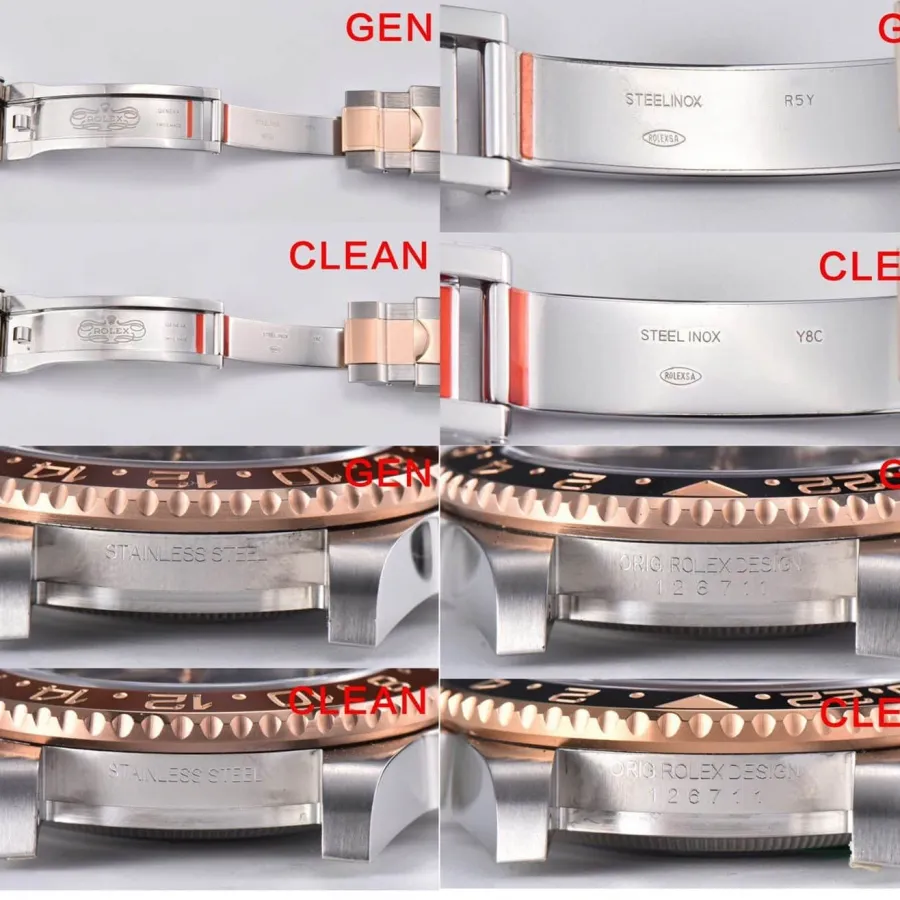 C Factory Greenwich Sars Circle 126711 Real and Fake Comparison Review Rolex Top collectible watches Appearance Comparison Chart