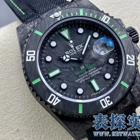 VSRolextop-tiersuper carbon fiber Submariner series watch _How much does it cost_Pictures_How is the workmanship? Front