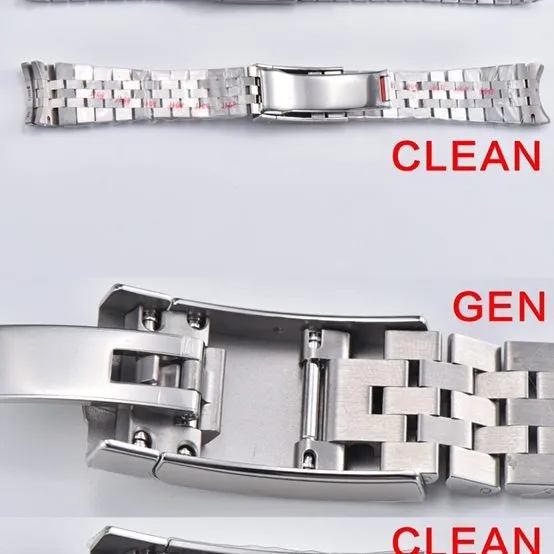 C Factory Log Green Palm Leaf Pattern Authentic and Fake Comparison Evaluation Rolextop-tier Watch Pointer Comparison Chart