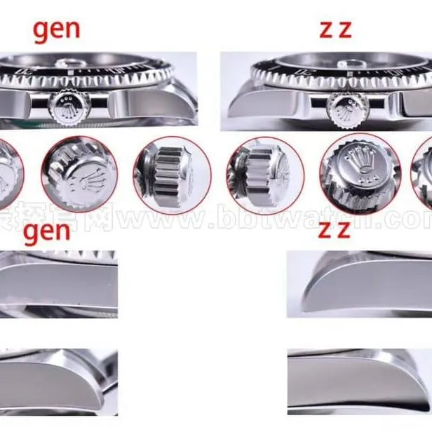 Rolex "Green Sub" and "Black Sub" collectible watches—A Masterpiece from ZZ Factory: Review and Side View Detail Photos