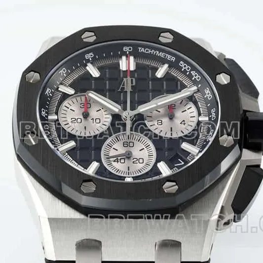 APS factory Audemars PiguetRoyal Oak offshore type 1:1top-tier replicablack dial26420front live photo