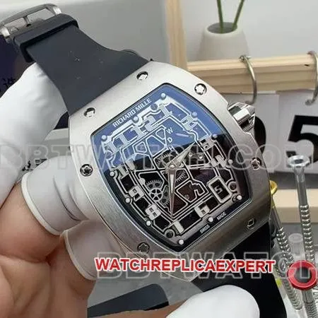 Richard Mille Skeleton Disc Mechanical Rubber Model RM 67-01 Front view