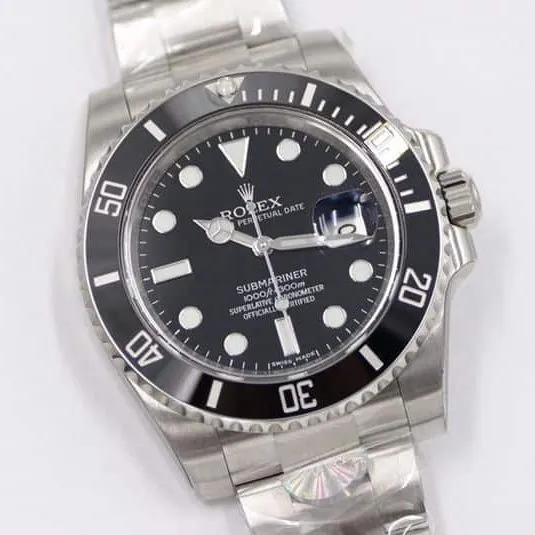 Rolexreplica watch AR super V4 version SUBBlack Submariner116610 series front view