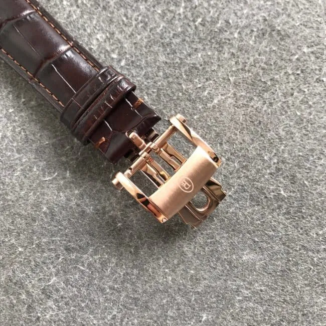 Parmigiani watch top-tiertourbillonmovement men's square watch rose gold front view